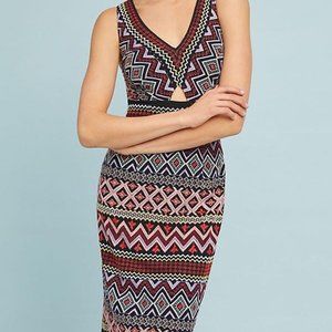 ANTHROPOLOGIE  Embroidered Dress - Multi-colored sz 0
